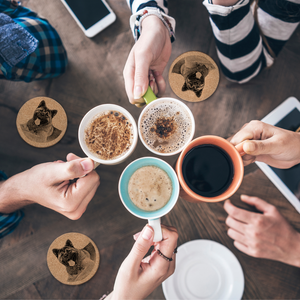 Akita Dog Coaster Set